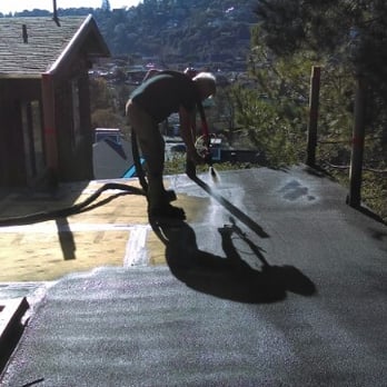 Spraying WetSuit neoprene waterproofing
