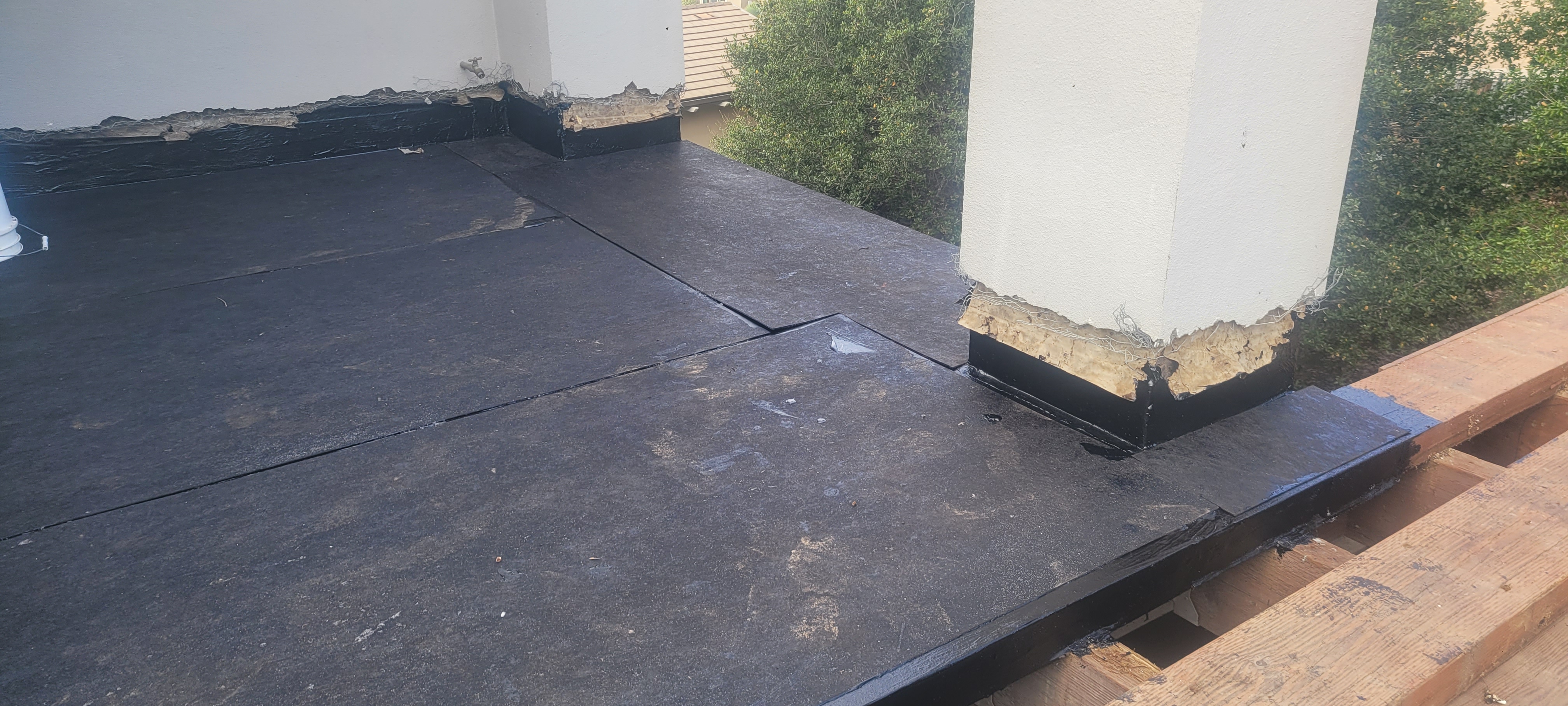 ProBoard laid over the final coat of waterproofing